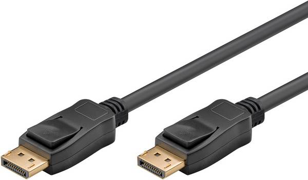 Goobay 64799 DisplayPort Kabel 1.4 Gaming Monitorkabel / UHD 8K @ 60Hz / DP Bildschirmkabel 32,4 Gbit/s / Schwarz / 3m