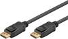 Goobay 64799 DisplayPort Kabel 1.4 Gaming Monitorkabel / UHD 8K @ 60Hz / DP Bildschirmkabel 32,4 Gbit/s / Schwarz / 3m