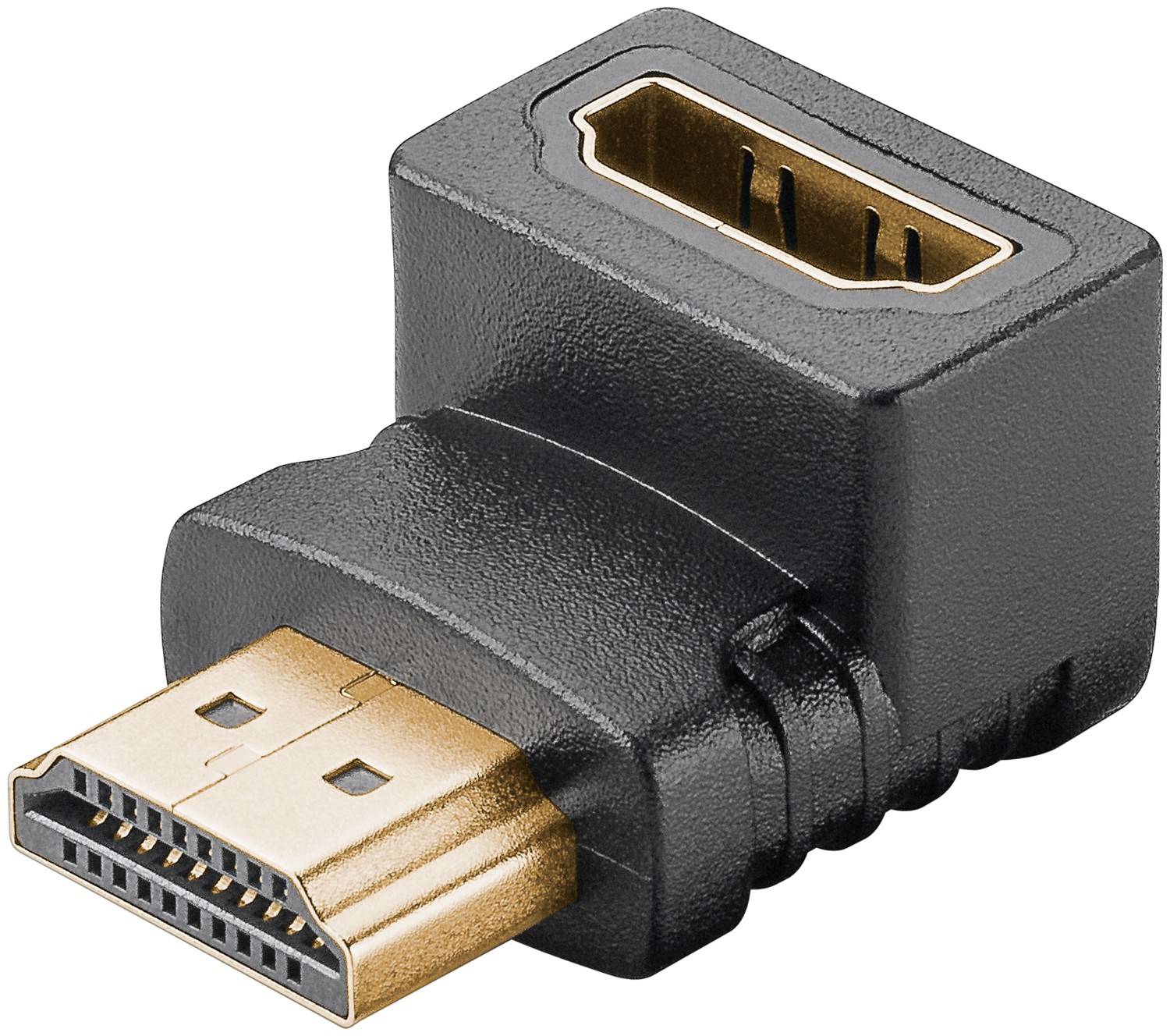 Goobay 65749 HDMI Winkeladapter 270 Grad / 8K @ 60 Hz Adapter nach unten gewinkelter Anschluss / Buchse auf 270° Stecker-0