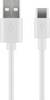 Goobay 45563 USB C auf USB A 2.0 Ladekabel / High Speed 15W 3A 5V Handy Kabel / 480 Mbits Adapterkabel / Weiß / 1 m