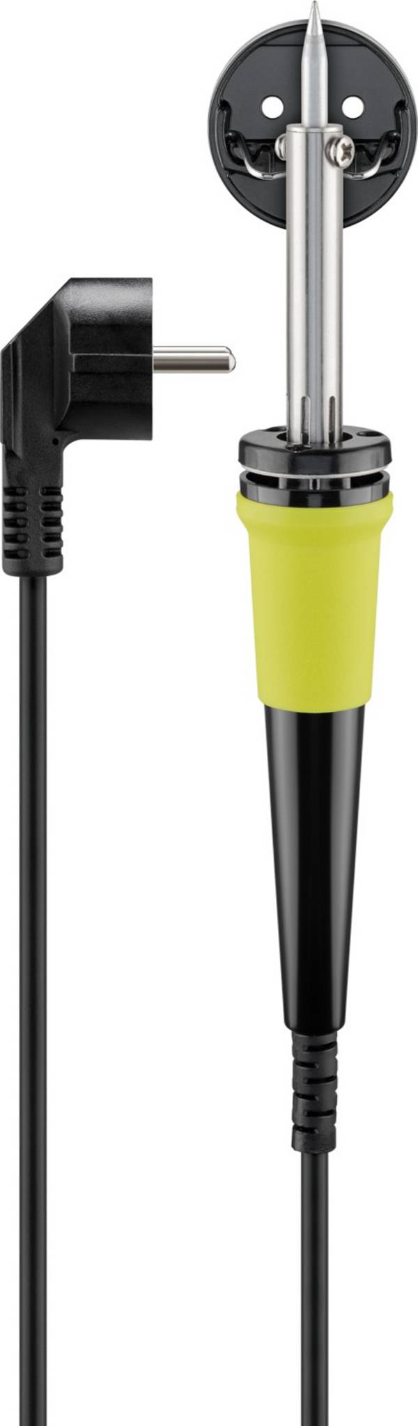 Goobay 51206 Lötkolben 60W mit Lötspitze Platinen Löten wechselbare beheizte Lötspitze max. 350 °C zum Lötzinn schmelzen