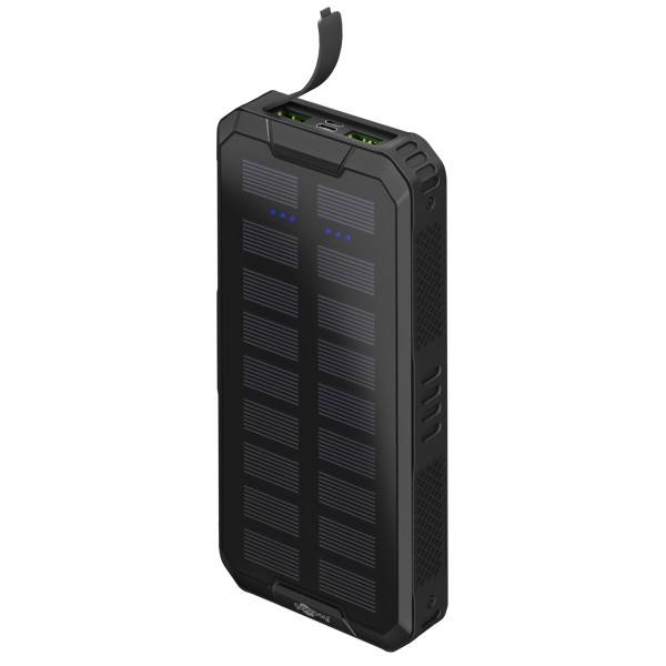 Goobay Outdoor Solar Powerbank 20000 mAh, USB C und USB A, Power Delivery 18 W und Quick Charge