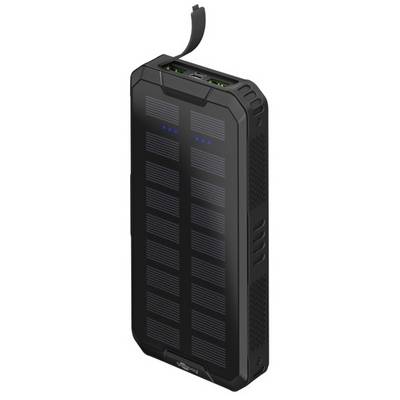 Goobay Outdoor Solar Powerbank 20000 mAh, USB C und USB A, Power Delivery 18 W und Quick Charge-0