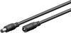 Goobay 71401 DC Netzkabel Verlängerungskabel 12V Netzteil DC-Stecker auf DC-Buchse 5,50 x 2,50 mm Stromkabel Schwarz 3m