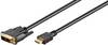 Goobay 51580 DVI-D auf HDMI Kabel / Monitorkabel Full HD 1080p / HDMI Adapterkabel Bildschirmkabel / Schwarz / 2 Meter