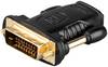 Goobay 68931 HDMI auf DVI D Adapter / WQXGA 2560×1600 @ 60 Hz / HDMI Buchse auf DVI D Stecker Dual-Link 24+1 pin Schwarz