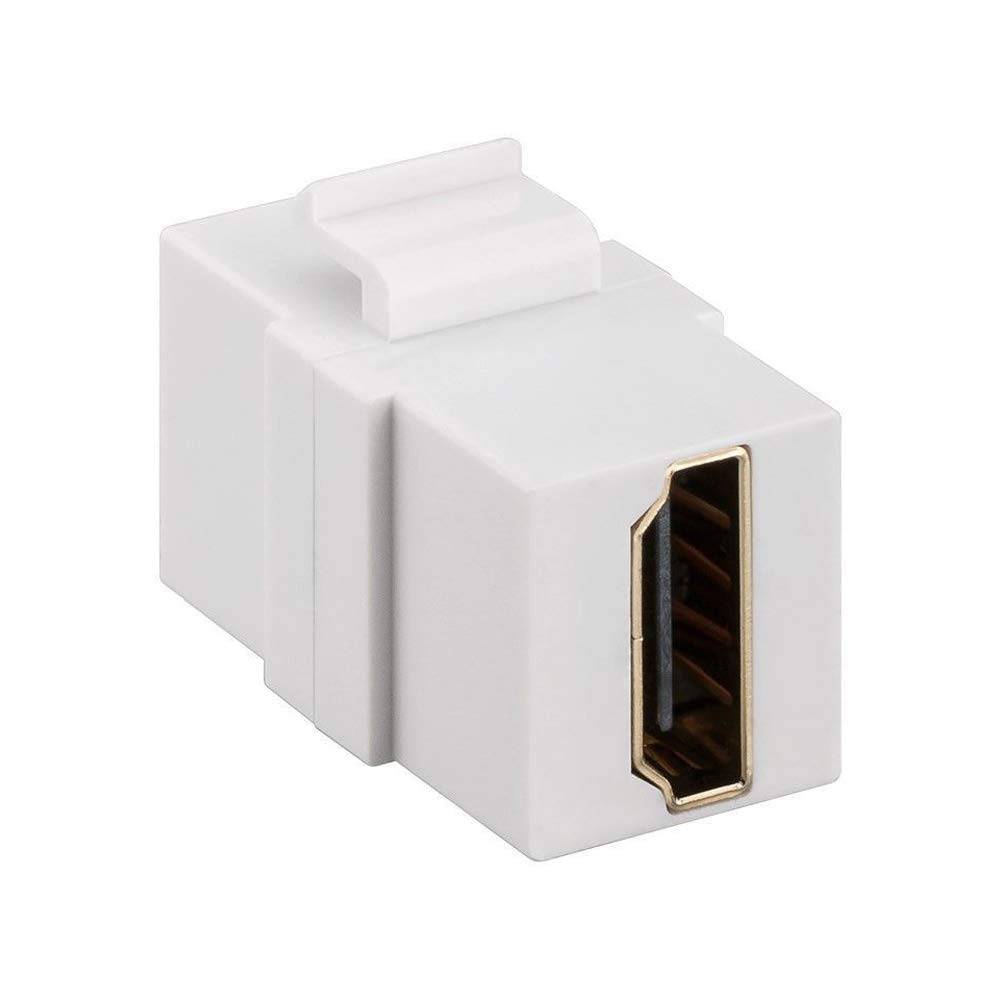 Goobay 90856 Keystone Modul 2x HDMI Buchse Typ A / UHD 4K @ 60Hz / Max 18 Gbits / zur HDMI Kabel Verlängerung / 17,18 mm-2