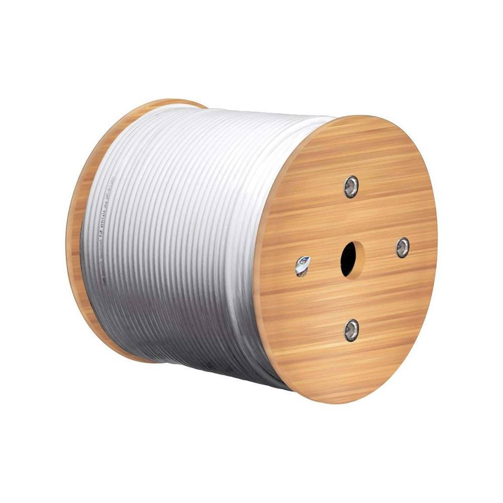 Goobay 91896 CAT 7A+ Duplex Netzwerkkabel S/FTP PiMF / Kupfer / 1200 MHz LAN Ethernet Kabel halogenfrei / Blau / 100m-1