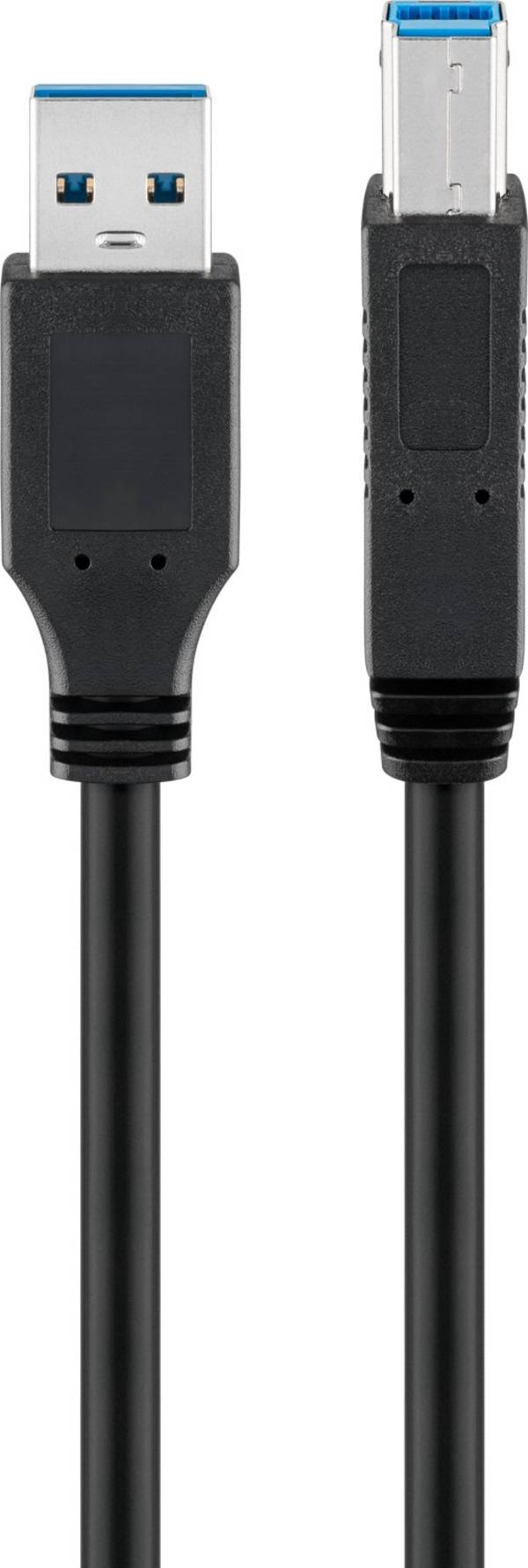Goobay 93654 USB A 3.0 auf USB B Druckerkabel / Typ B Kabel / 5 Gbits / USB-B für Drucker & Scanner / Schwarz / 3m