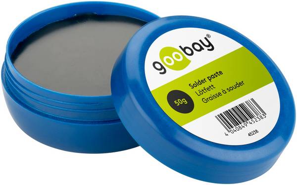 Goobay 45238 Lötfett 50g Dose / Lötpaste zum Löten / Solder Paste / Flussmittel zum Weichlöten von Elektronik / 50g