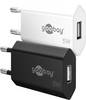 Goobay 44949 USB-A Netzteil 5W / Universal Ladegerät Apple Samsung Huawei / USB A Adapter / 1 Port Ladestecker / Schwarz