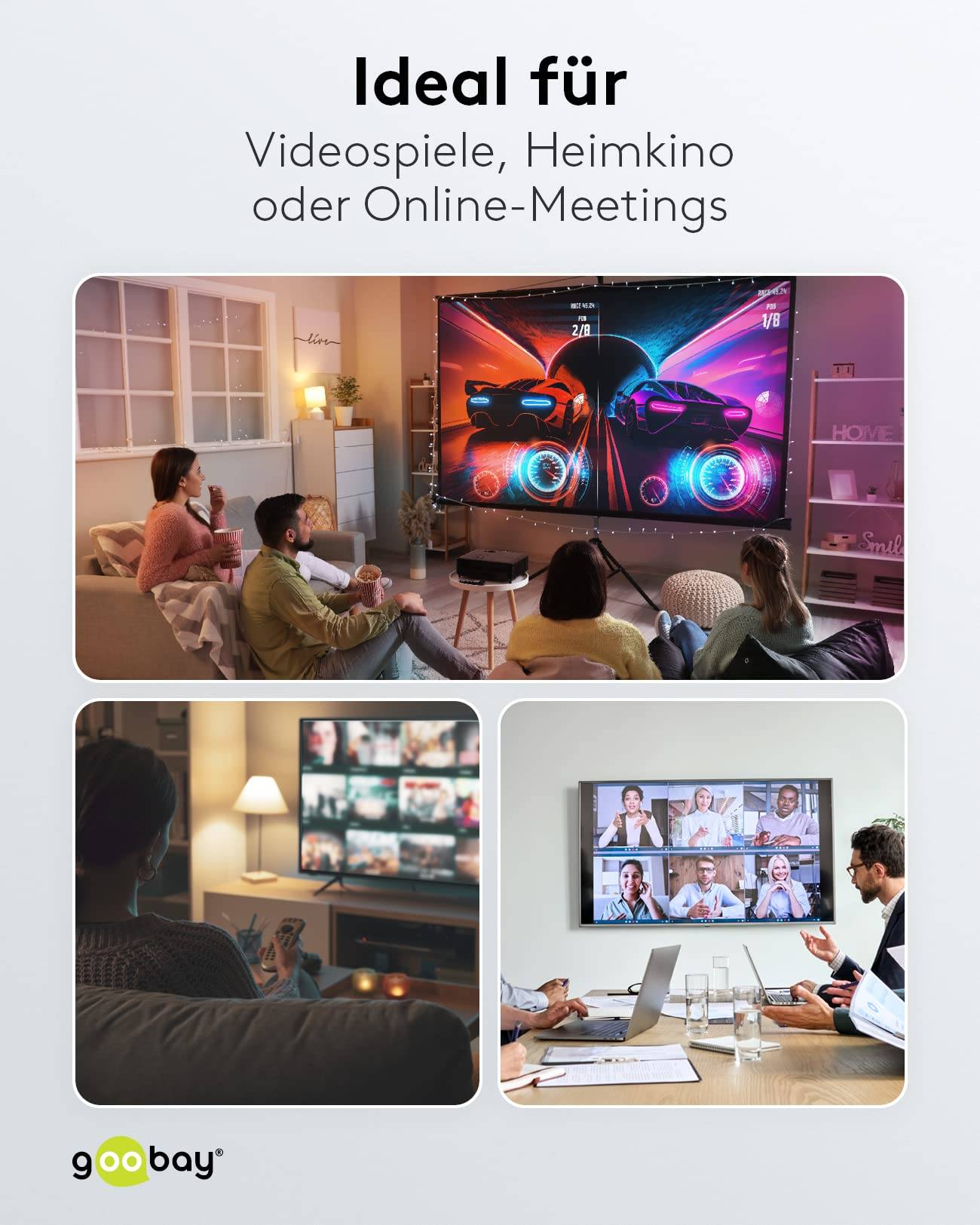 Goobay 58479 Matrix HDMI Umschalter 4 in 2 out Fernbedienung Switch 4K @ 60Hz 18 Gbit/s Toslink & 3,5 Klinke Umschaltbox-5