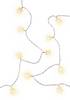 Goobay 60334 LED-Lichterkette 80 warmweiße LED mit Timer, Weihnachtsbeleuchtung Sternenlichterkette mit Batterie