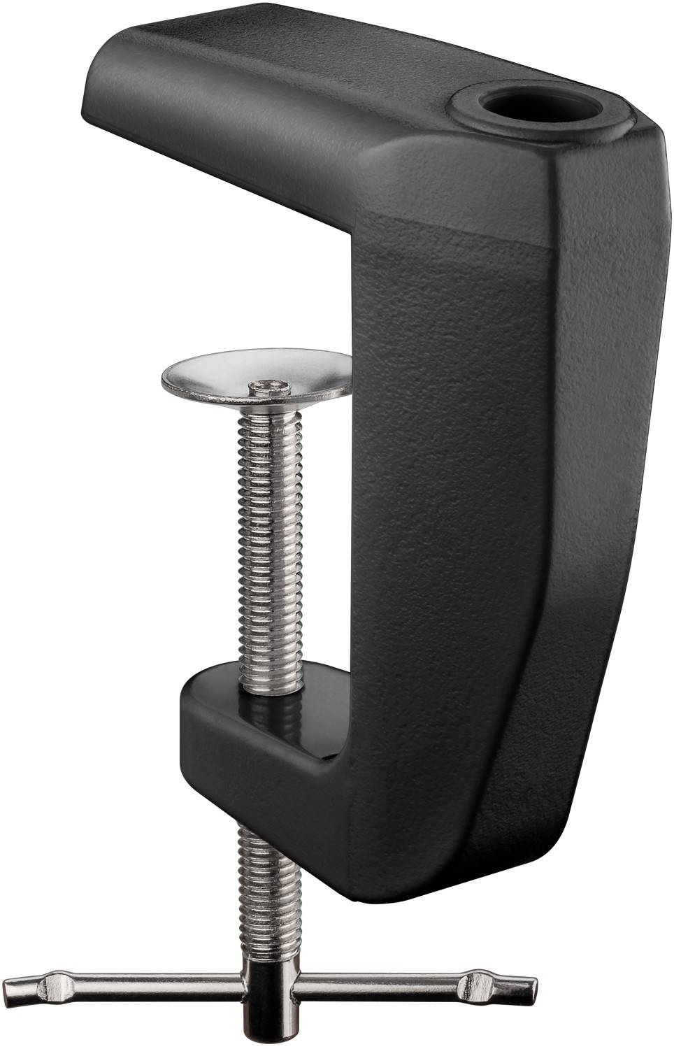 Goobay 64987 Tischklemme für LED Lupenleuchte zur Tischmontage bis 60 mm Lupenlampen Lupe Befestigung Tischlupe Schwarz-0