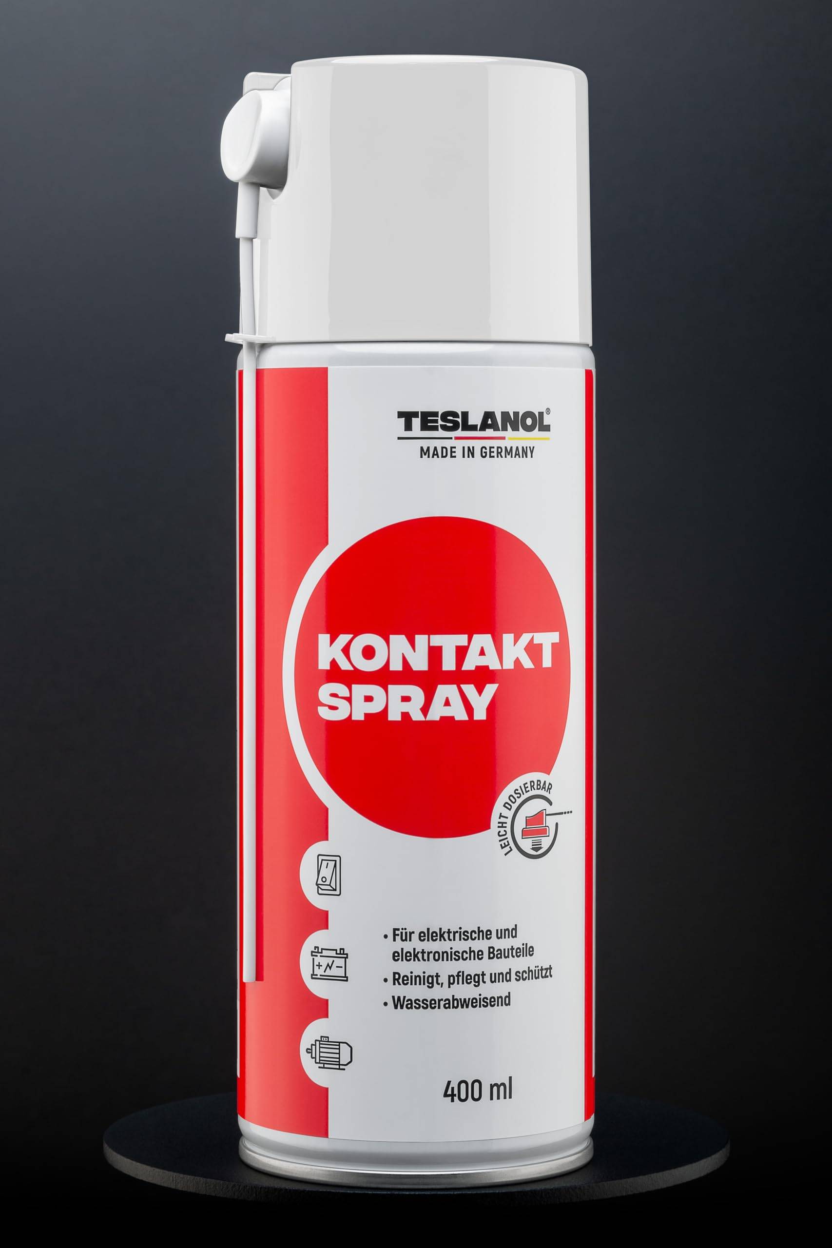 Teslanol 26026 Kontaktspray für Elektronik Autobatterie Polfett Elektro Kontaktreiniger T6 Oszillin Kontakt Spray 400 ml-2