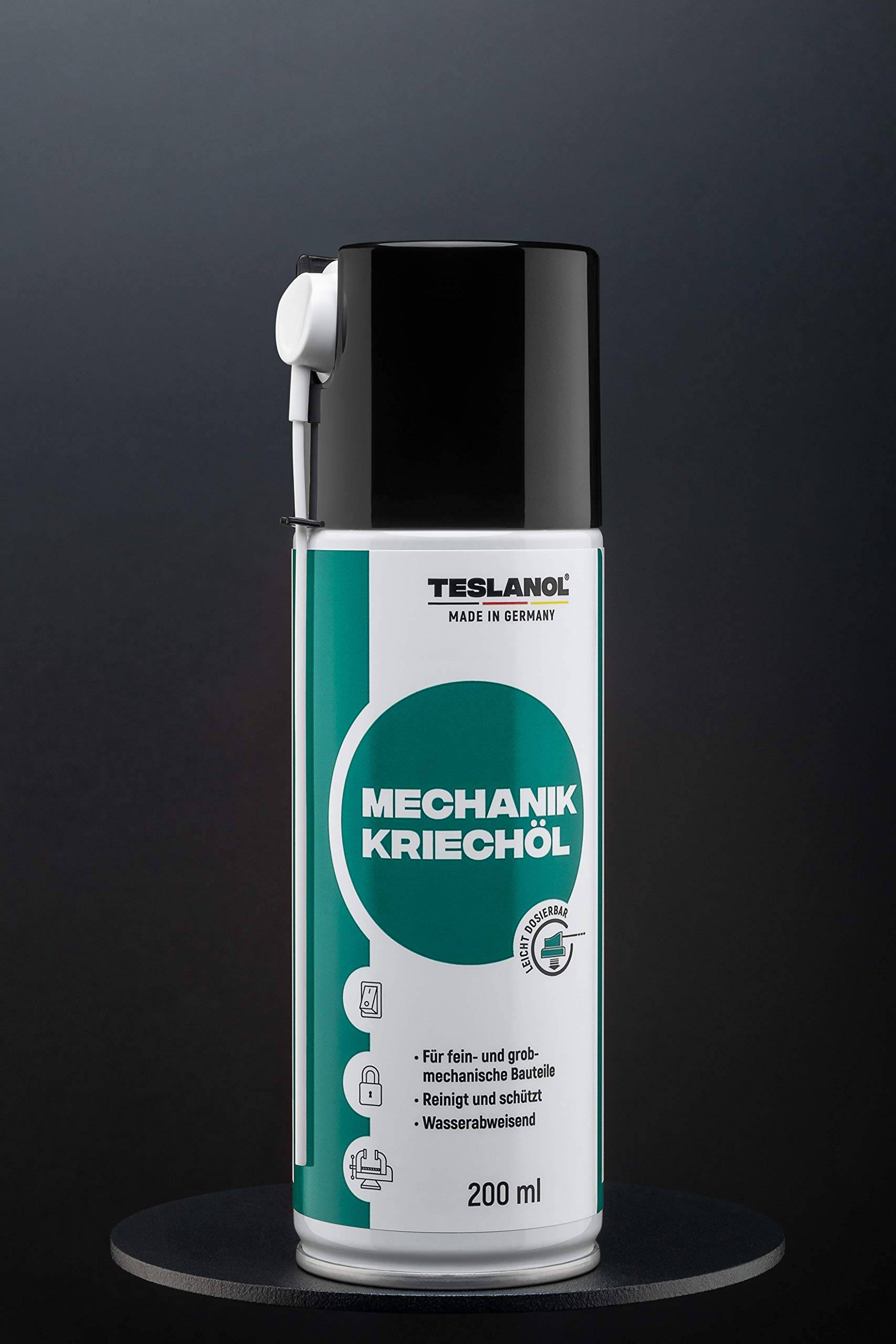 Teslanol 26030 Universal Mechaniker Kriechöl Spray Schmieröl Schutz & Pflege von Metallteilen Sprühöl Schmierfett 200 ml-2