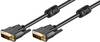Goobay 93109 DVI auf DVI Kabel Bildschirmkabel / Full HD Monitorkabel / DVI D Dual Link 24+1 Pin Stecker / Schwarz / 10m