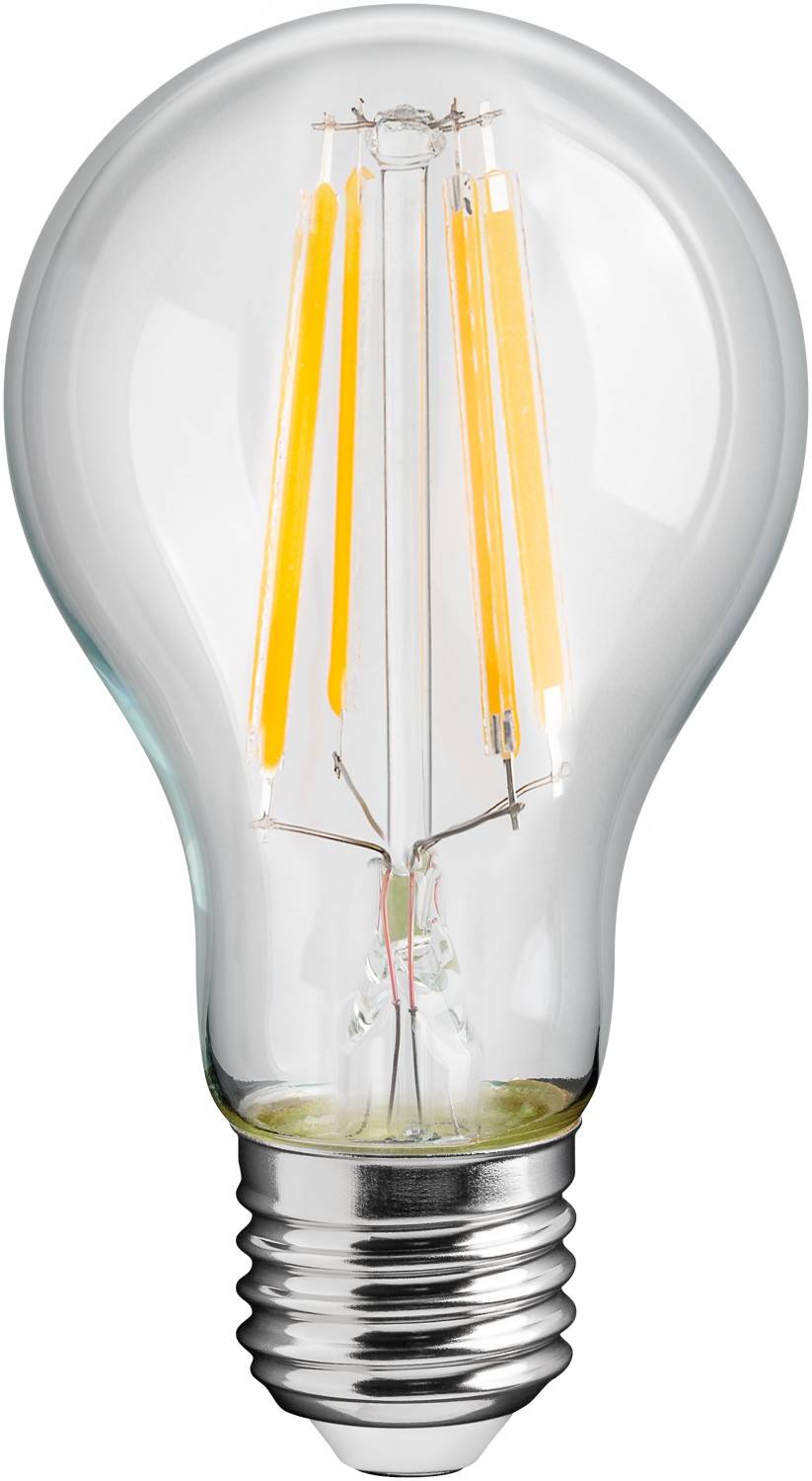 Goobay 65397 LED Glühbirne E27 Leuchtmittel 11 Watt / LED Birne warmweiß 2700K / Sockel E27 / LED Glühlampe Filament-0