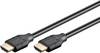 Goobay 61640 Ultra High Speed HDMI Kabel Ethernet / UHD 8K @ 60Hz / eARC CCS HDMI Anschlusskabel Monitorkabel Schwarz 2m