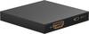 Goobay 58480 HDMI Splitter 1 in 2 out für HDMI Kabel 4K @ 30Hz Hub HDMI Weiche Verteiler für 2 Monitore gleichzeitig