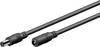 Goobay 71400 DC Netzkabel Verlängerungskabel 12V Netzteil DC-Stecker auf DC-Buchse 5,50 x 2,10 mm Stromkabel Schwarz 10m