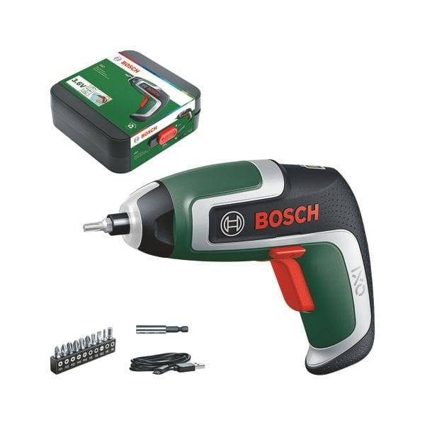 BOSCH IXO 7 Akku-Schrauber IXO 7 mit 10 Stand. Bits u. Aufbewahrungsbox
