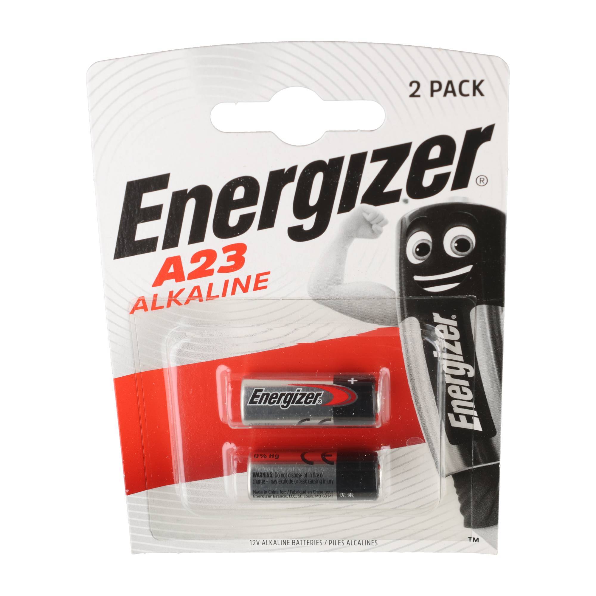 Energizer Batterie Alkaline, A23, MN21, V23GA, 12V Electronics, Retail Blister (2-Pack)-2