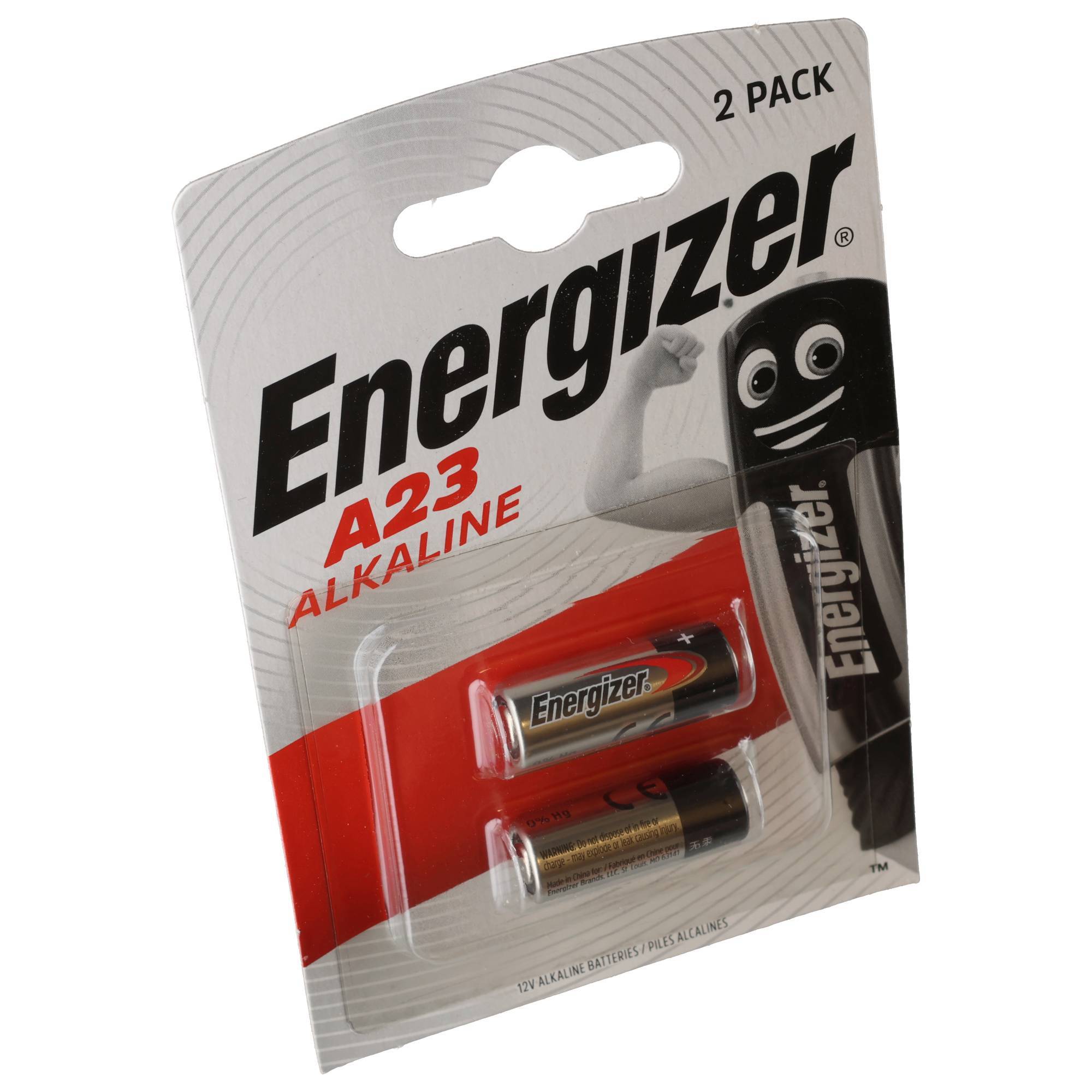 Energizer Batterie Alkaline, A23, MN21, V23GA, 12V Electronics, Retail Blister (2-Pack)-3