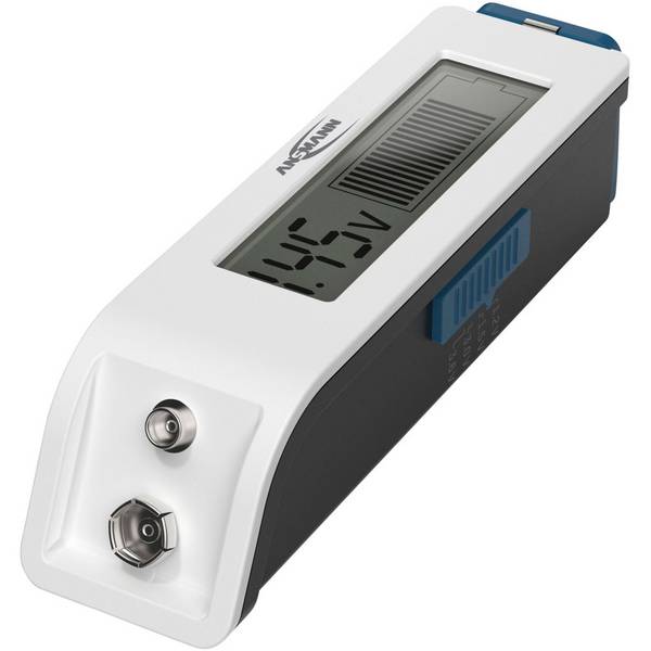 Universal Batterietester mit Display und Balkenanzeige für handelsübliche Akkus und Batterien