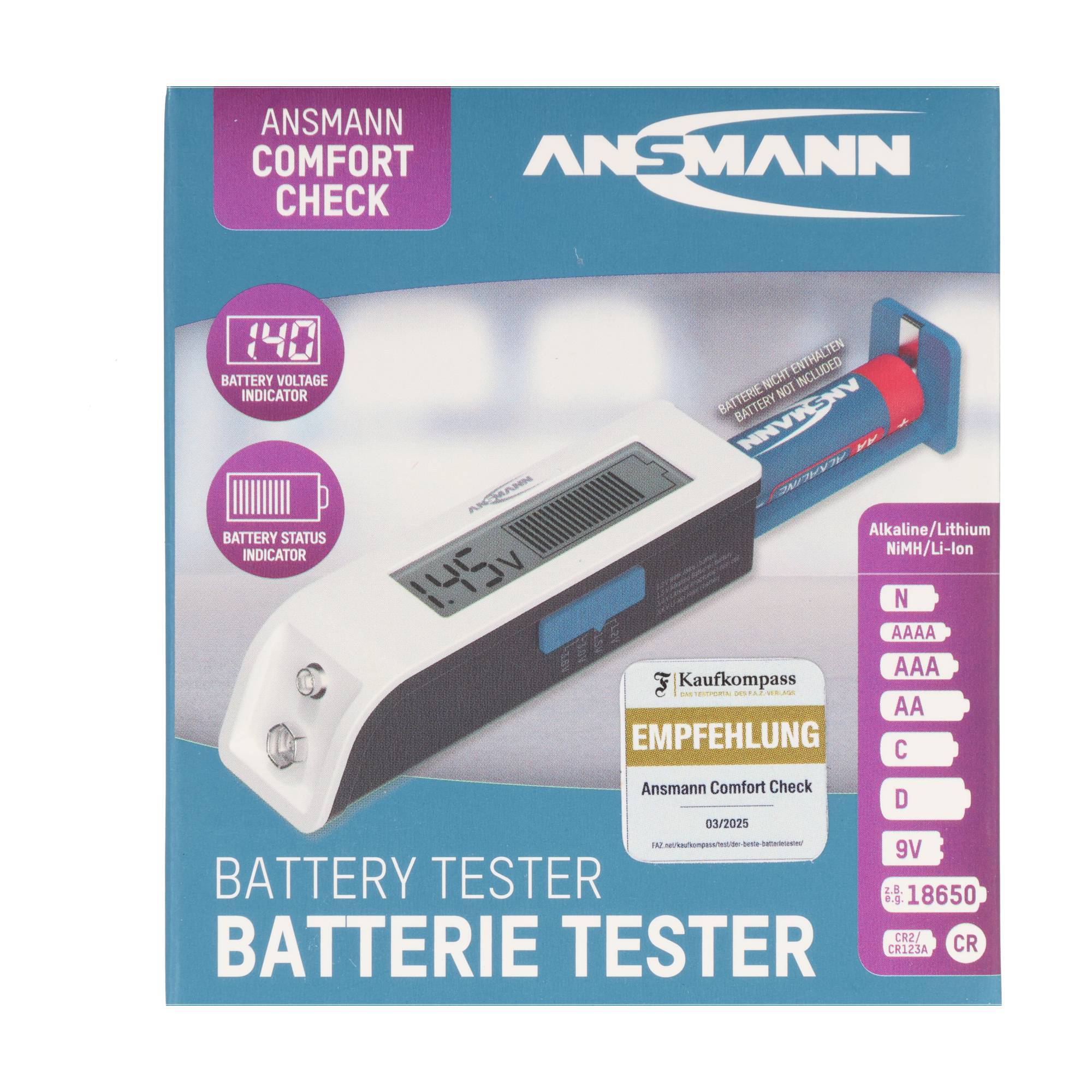 Universal Batterietester mit Display und Balkenanzeige für handelsübliche Akkus und Batterien-1