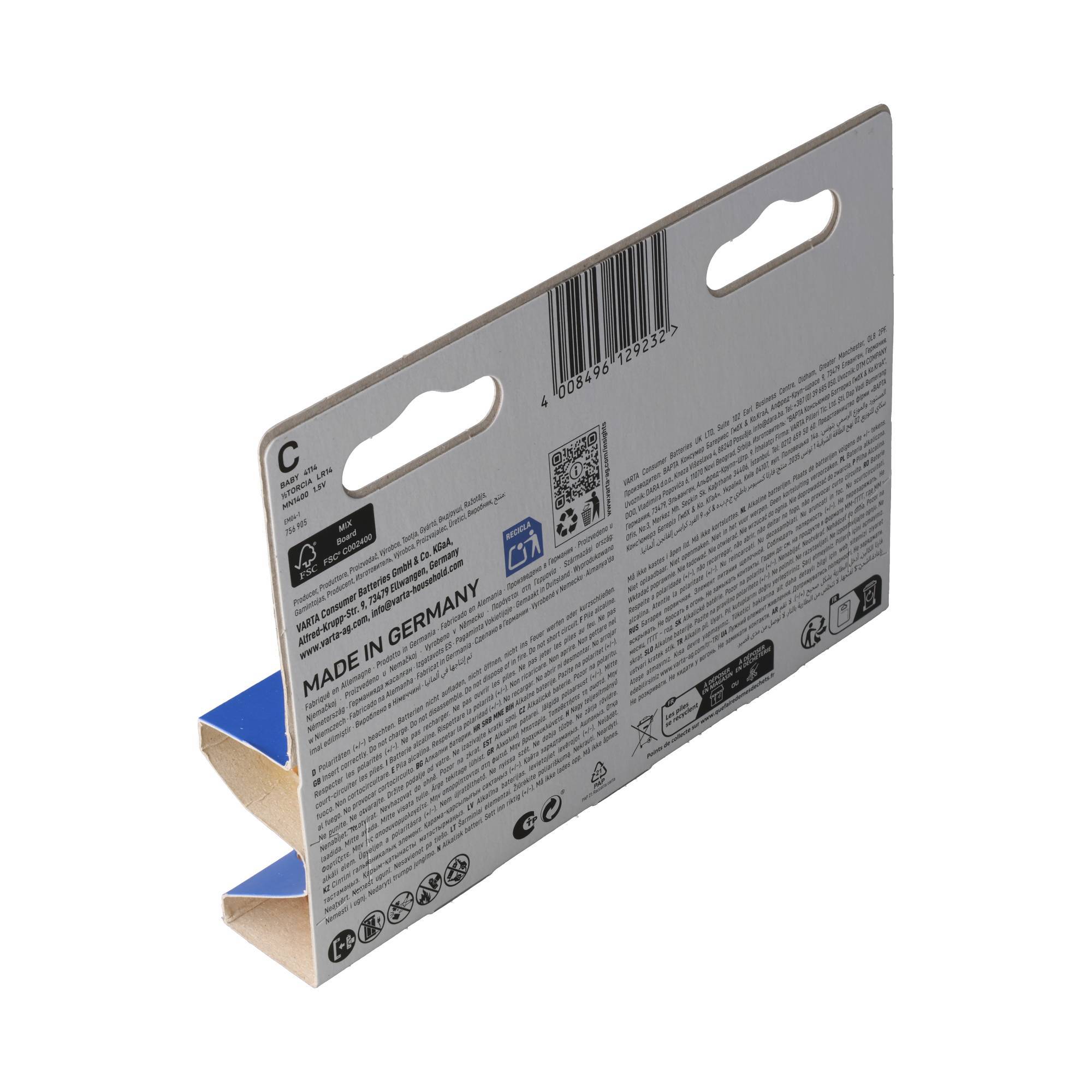 VARTA - 4114 Longlife Baby C Blister 4er - Baby (C) - 1,5 V-3
