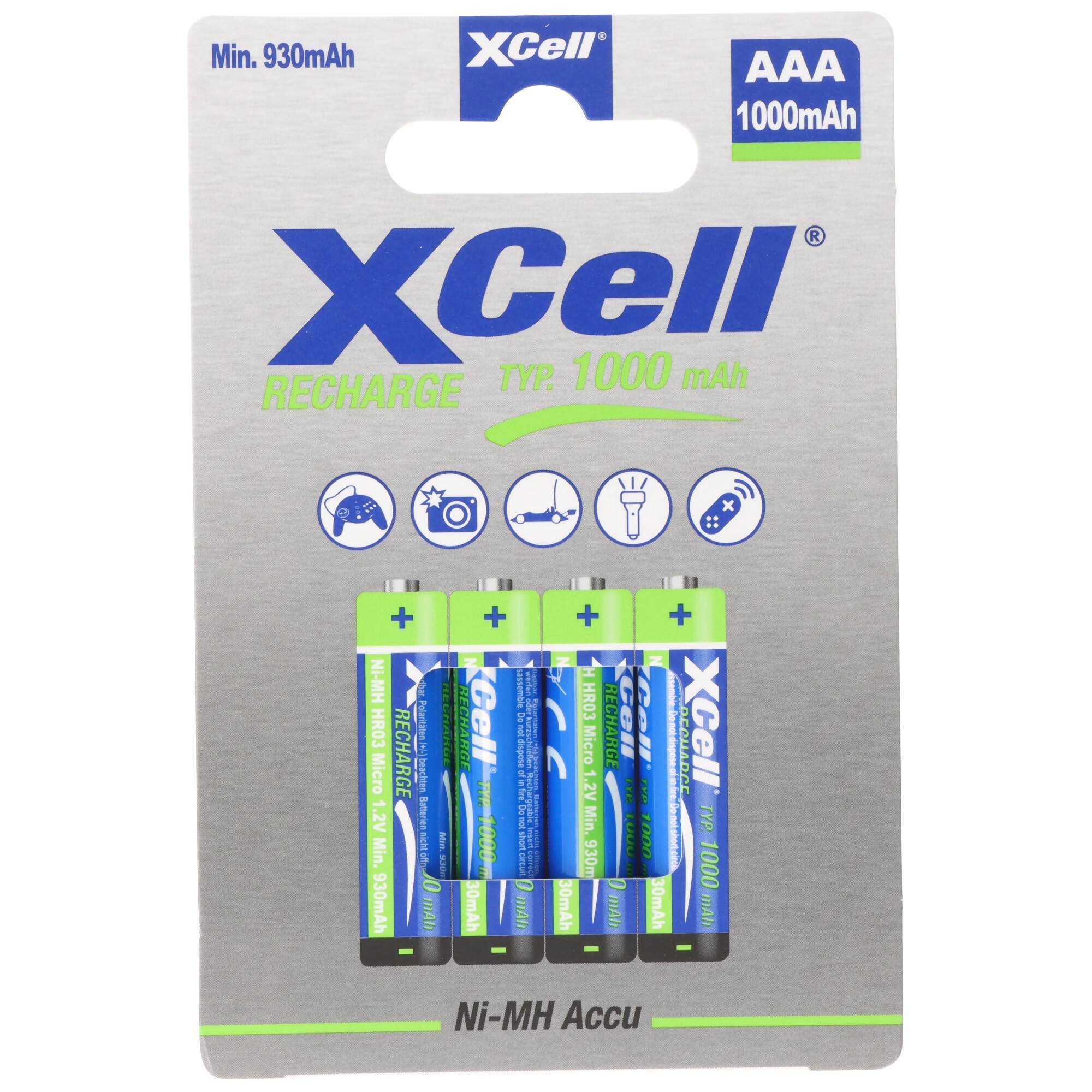 Telefon Akku AAA , Phone Power Akku Micro/AAA 1000mAh 4er Pack-0