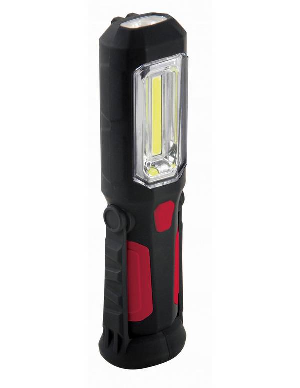 Velamp TRANSFORMER, Arbeitsleuchte 8+1 SMD LED, mit Haken, Magnet und Standfuß, Lieferung ohne Batterien