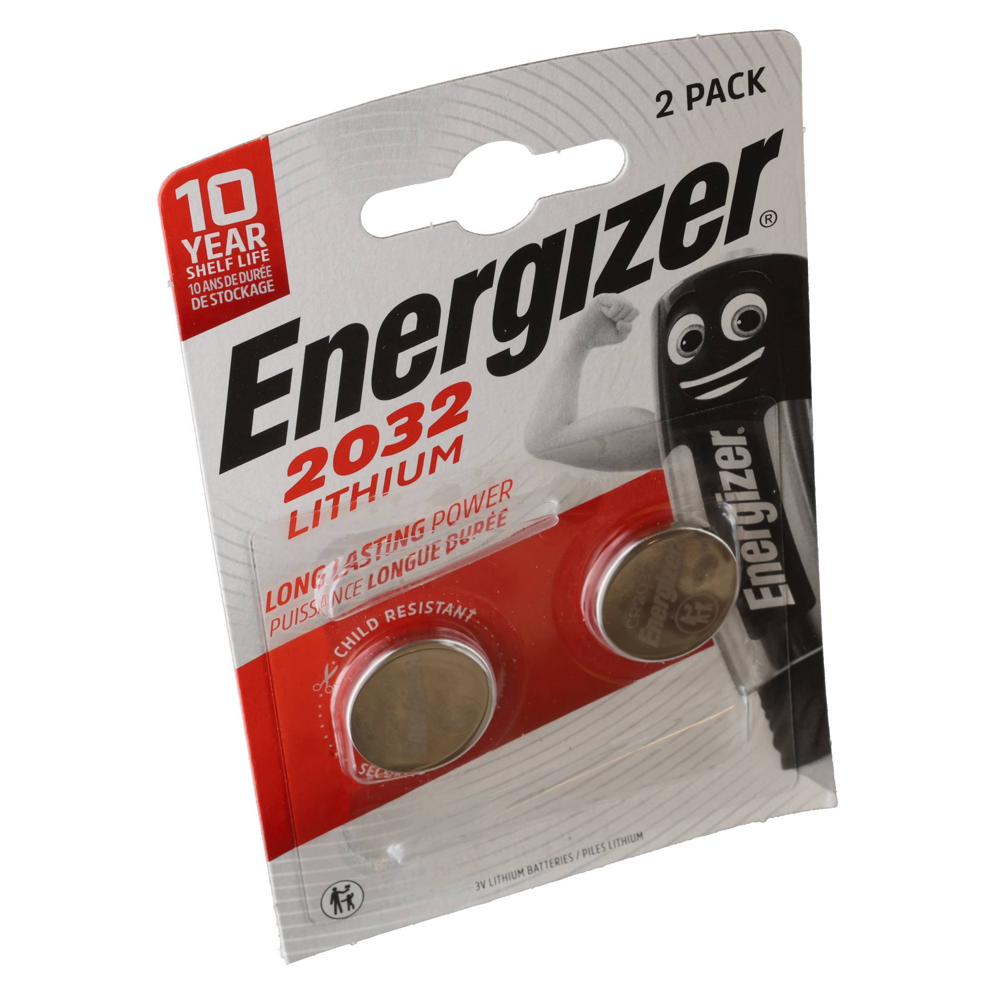 Knopfzelle CR 2032 Lithium 2 St./Pack. - Artikel: 190221100-3