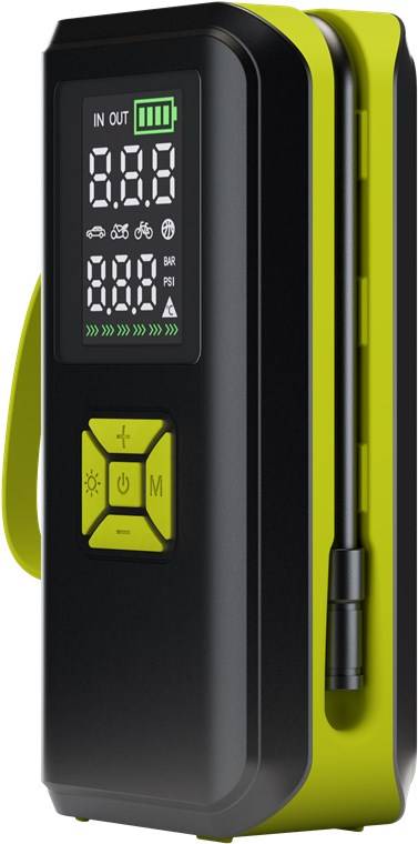 Goobay Akku-Kompressor – Tragbare Luftpumpe mit bis zu 10 bar / 150 psi-0