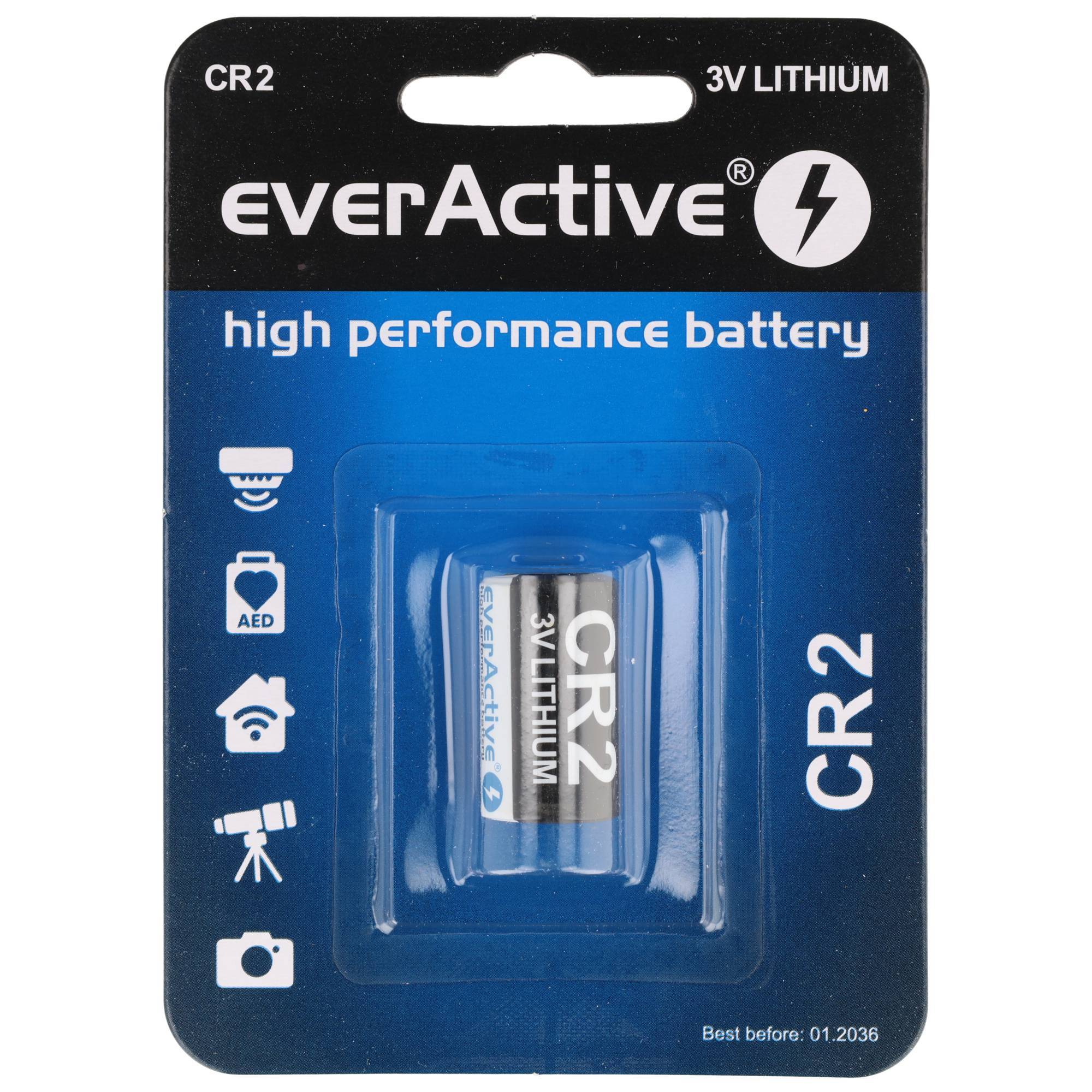 CR2 Photo-Lithium Batterie CR-2, CR2EP, DL CR2, 3V, 850mAh-0