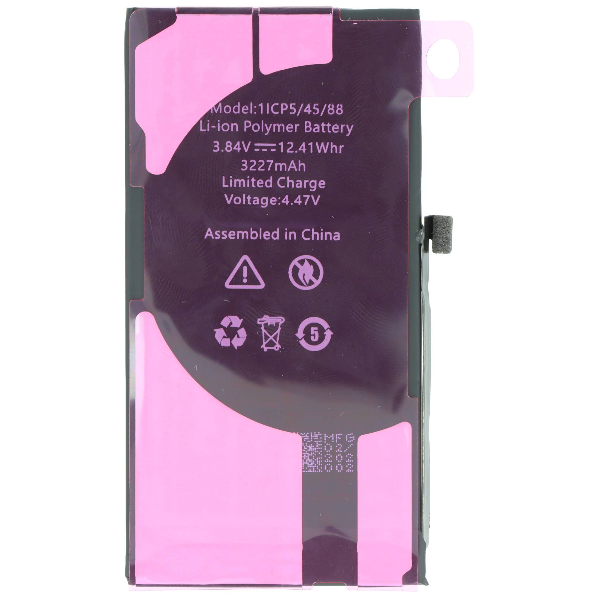 Akku passend für Apple iPhone 13, Li-Polymer, 3,84V, 3227mAh, 12,4Wh, built-in, ohne Werkzeug-3