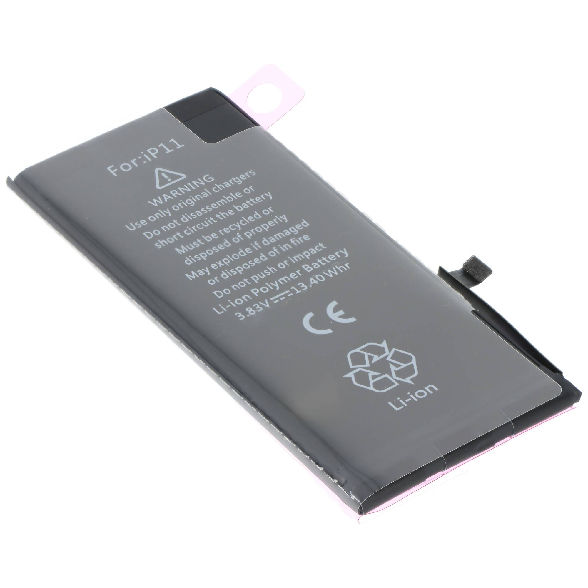 Akku passend für Apple iPhone 11, Li-Polymer, 3,83V, 3500mAh, 13,4Wh, built-in, ohne Werkzeug-1