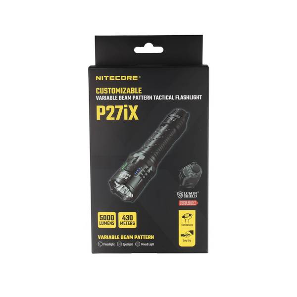 Nitecore P27iX taktische LED-Taschenlampe, max. 5000 Lumen, 4 personalisierbare Einstellungen, wiederaufladbar per USB-C