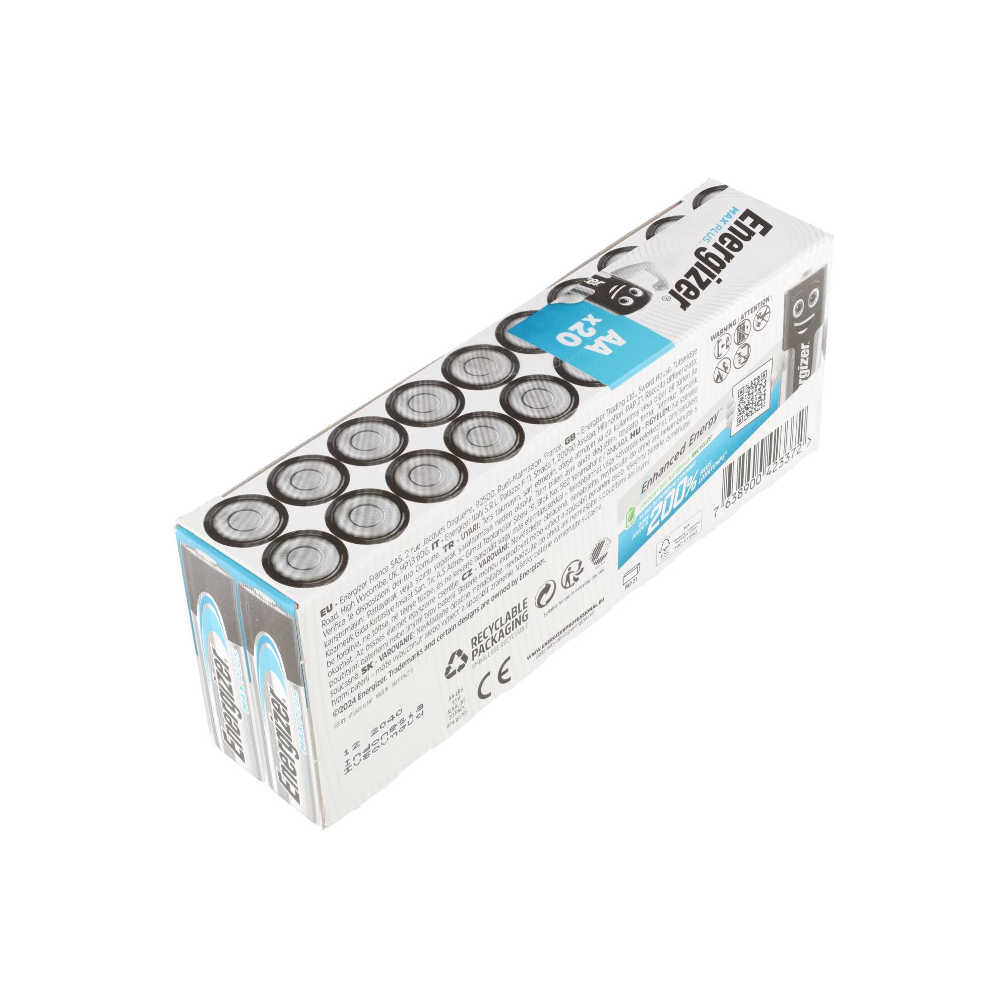 1St. Energizer LR6 (20 Stk.) Max Plus Mignon (AA) 20 Stück,Inhalt:20S-2