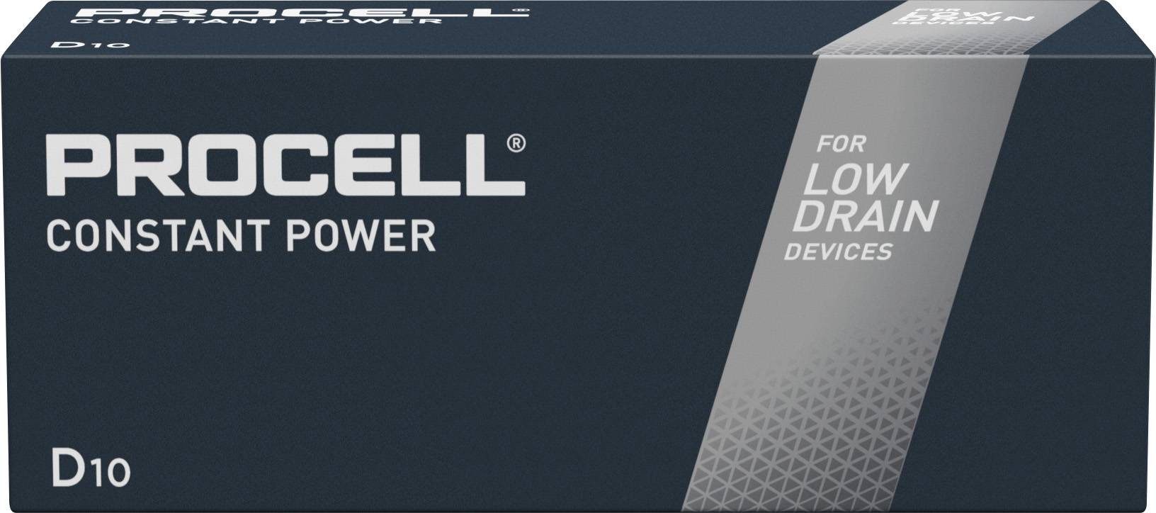 Duracell Procell Constant Alkaline LR20 Mono D Batterie MN 1300 1,5V 10 Stk. (Box)-0