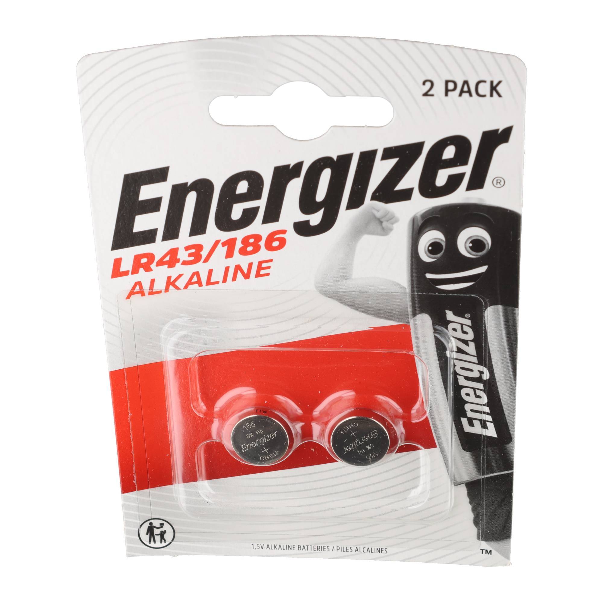 Energizer Batterie Alkaline, Knopfzelle, LR43, V12GA, 1.5V Electronics, Retail Blister (2-Pack)-2