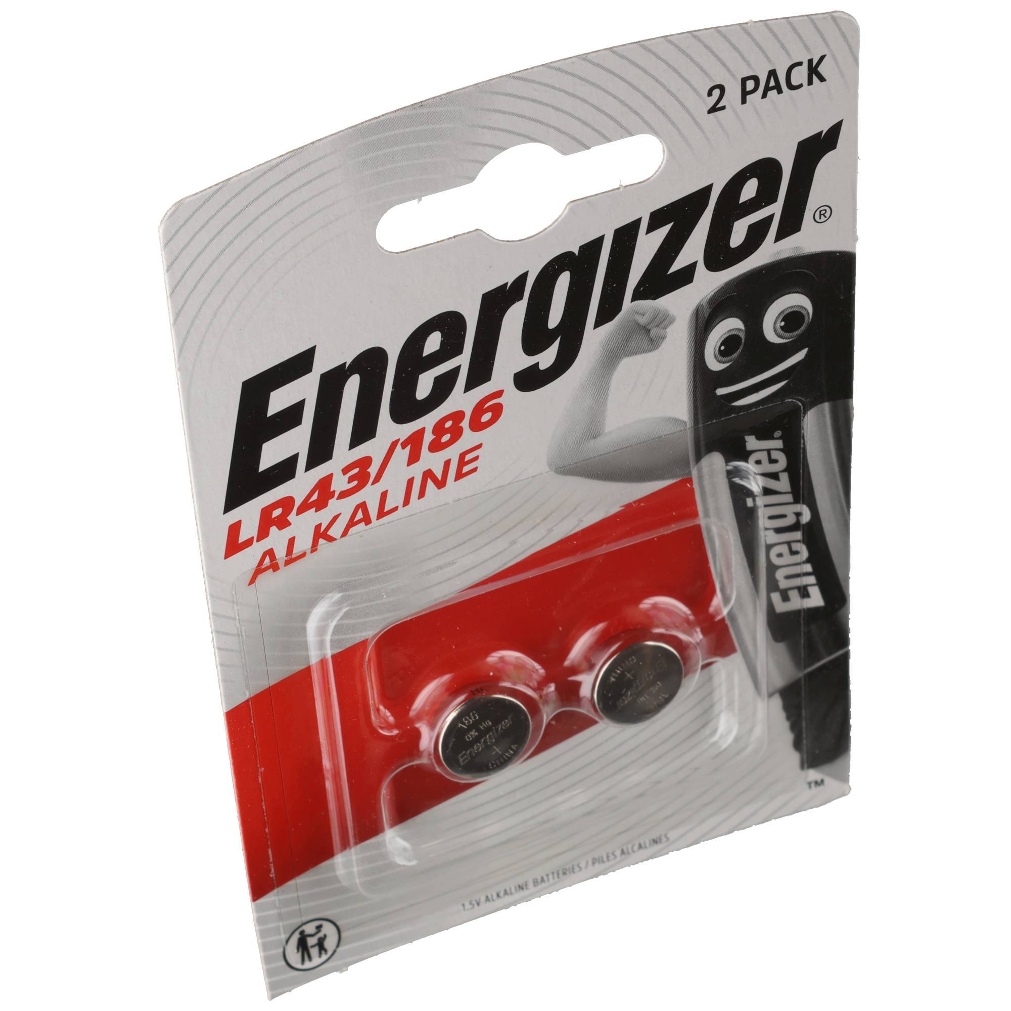 Energizer Batterie Alkaline, Knopfzelle, LR43, V12GA, 1.5V Electronics, Retail Blister (2-Pack)-3