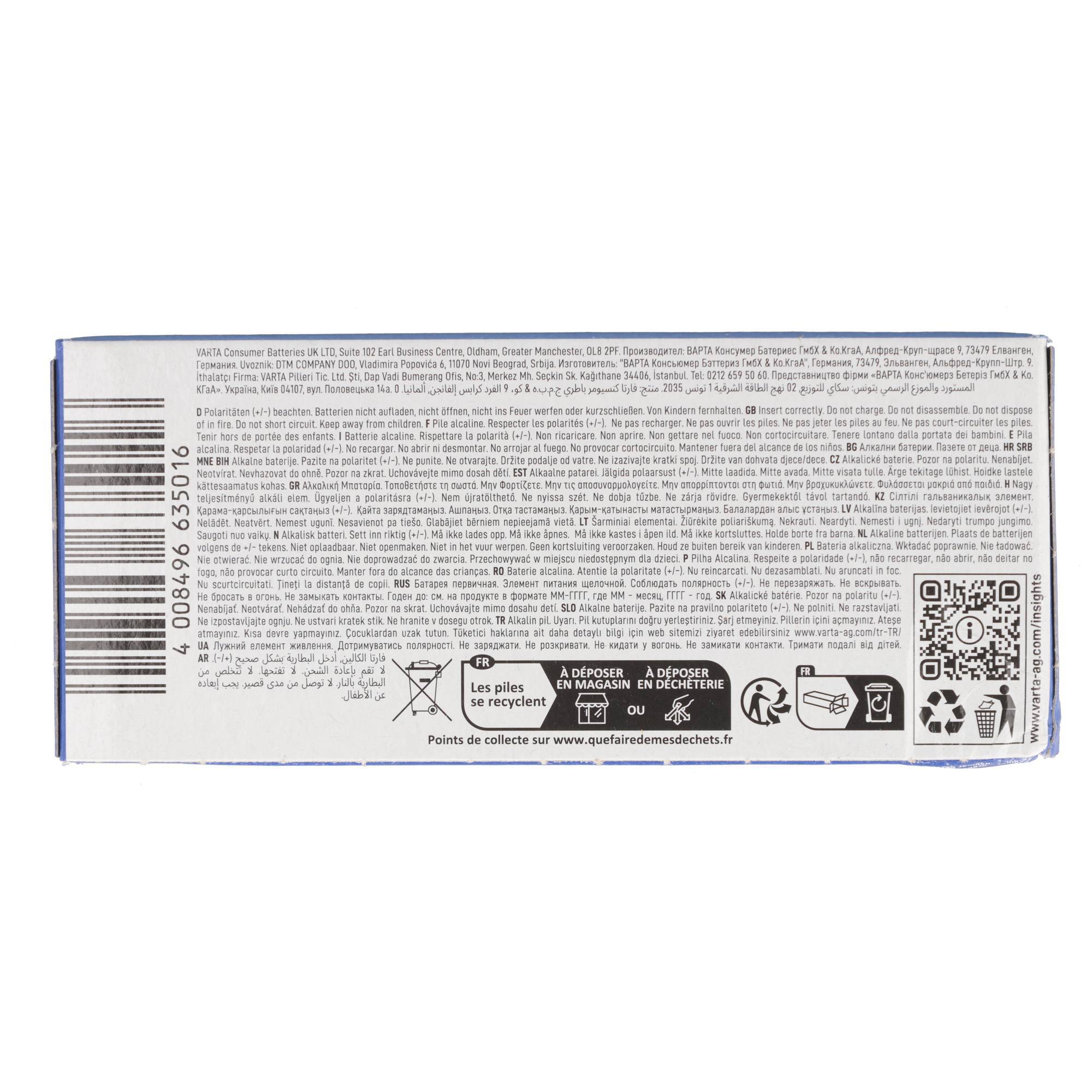 Varta Energy 4103 Micro AAA Batterie 10er Pack-1