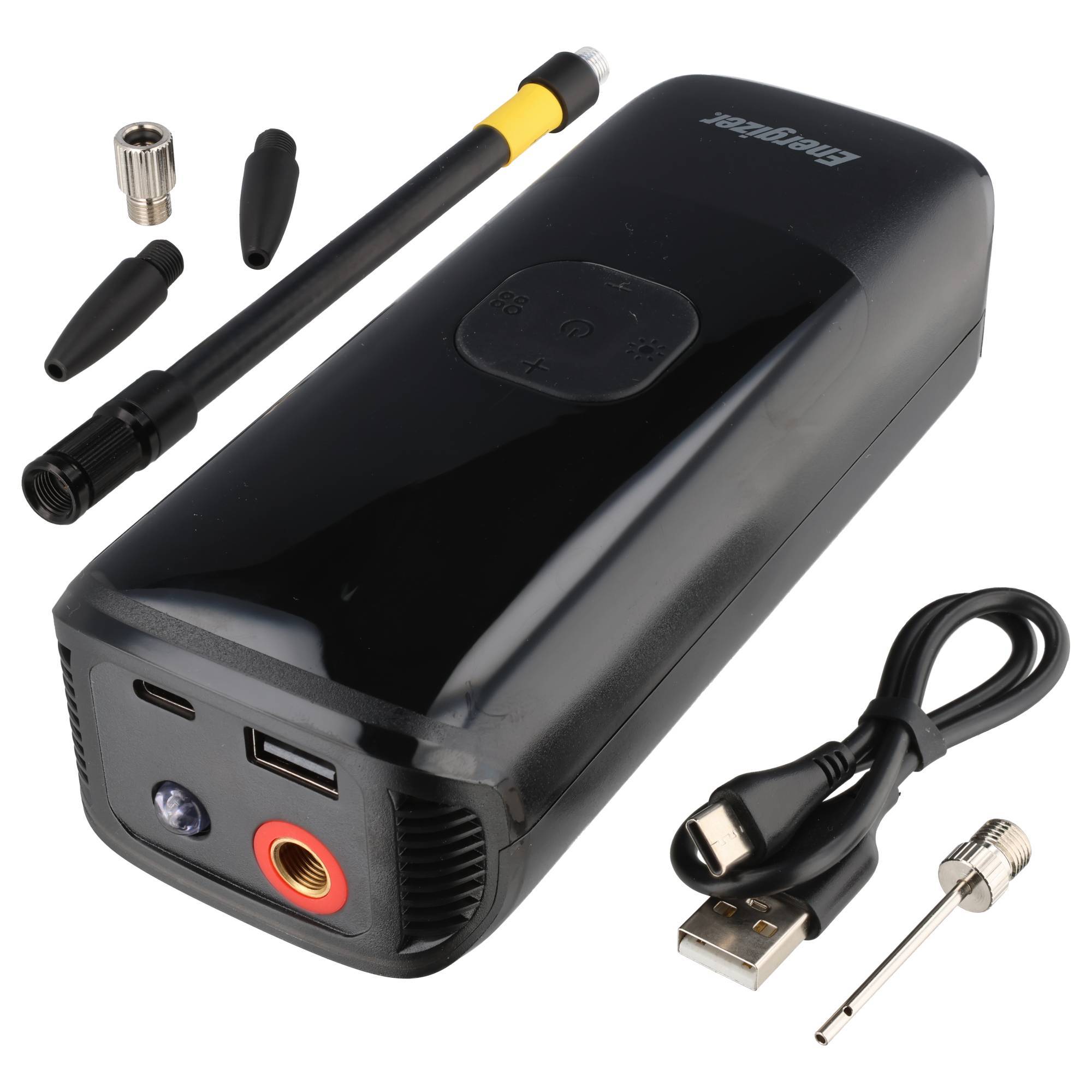 Energizer Akku Luftkompressor, PAC4000, 150 PSI, 2.000mAh Kompressor, Powerbank, LED-Leuchte, Retail-2