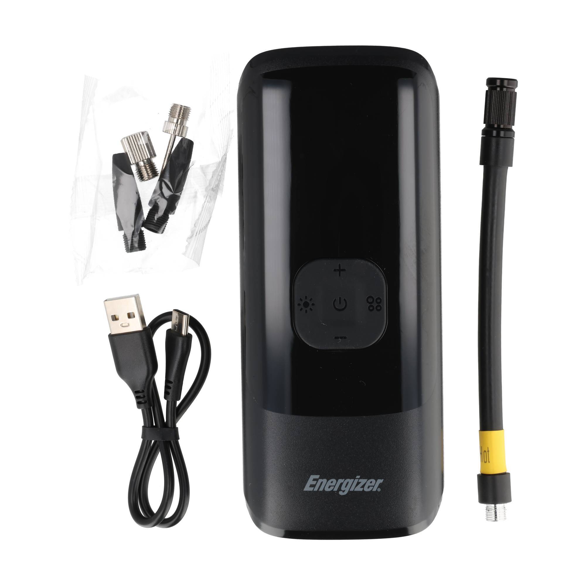 Energizer Akku Luftkompressor, PAC4000, 150 PSI, 2.000mAh Kompressor, Powerbank, LED-Leuchte, Retail-4