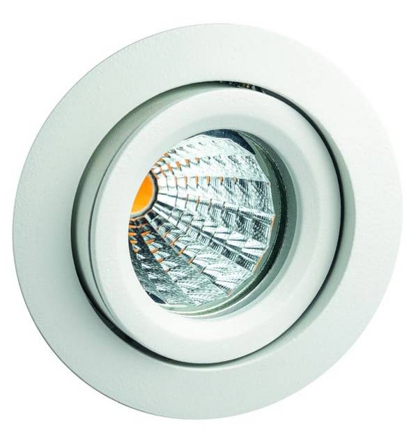 RUTEC ALU55481-M ALU-Druckguss Einbaustrahler Schwenkb. MR-16 Weiß - Clipverschl