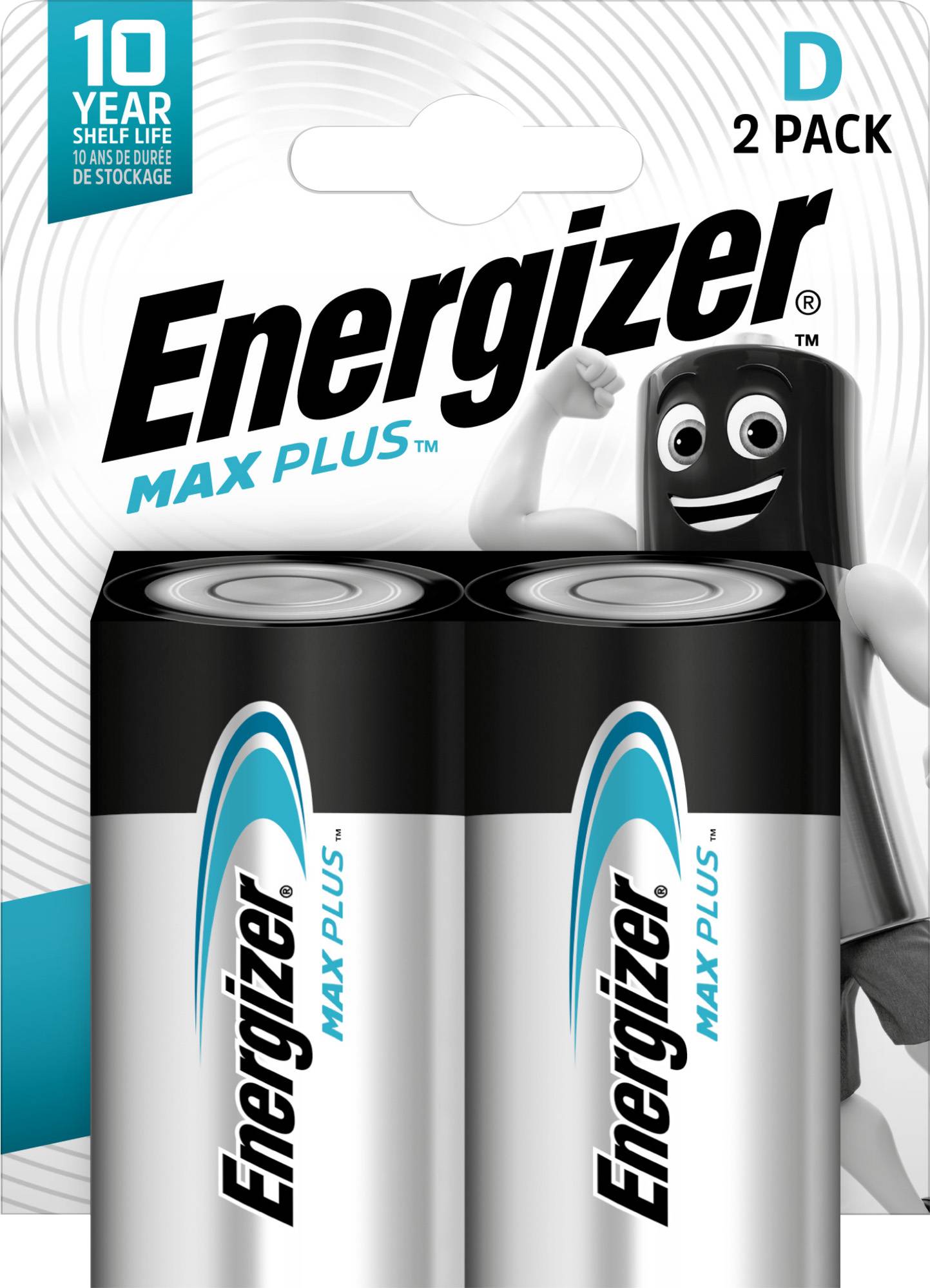 Energizer Batterie Alkaline, Mono, D, LR20, 1.5V Max Plus, Retail Blister (2-Pack)-0