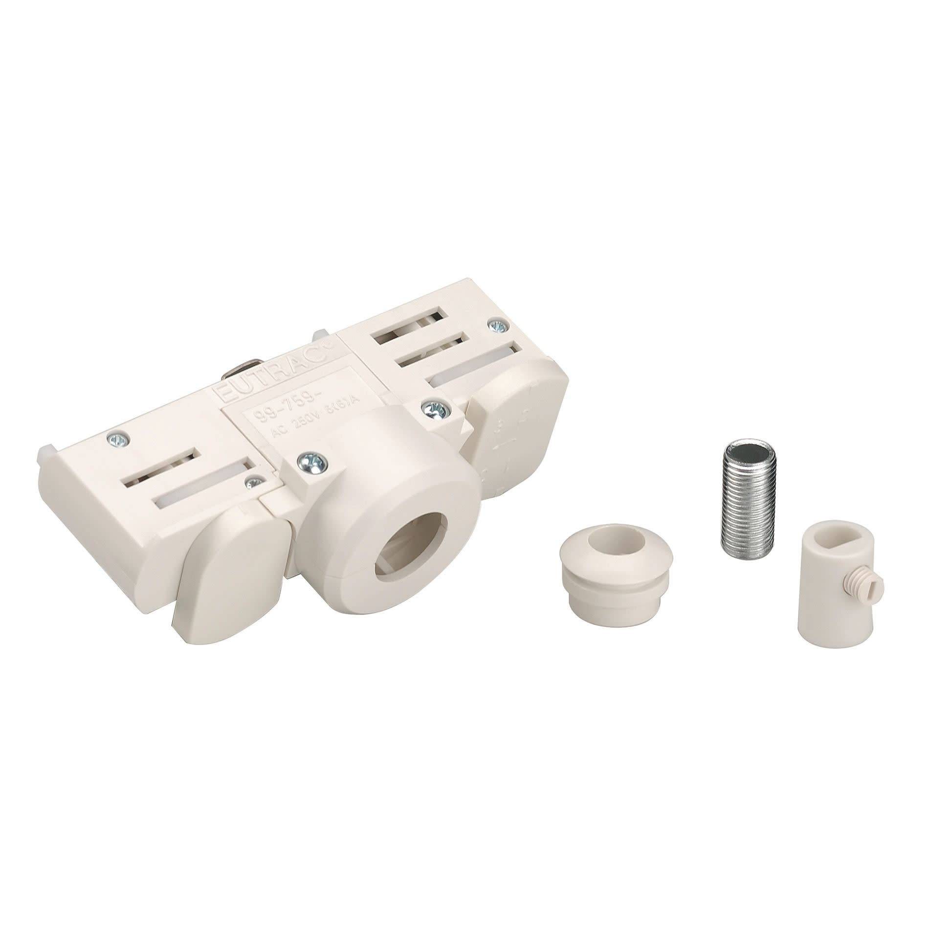 SLV 145991 EUTRAC Stromschiene 3-Phasen Adapter weiß m.Montagenippel-0
