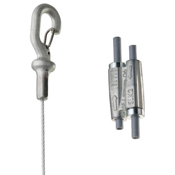 ERI CADDY SLK15L3 Seilsystem mt Uni Haken und Verschluss L 3m